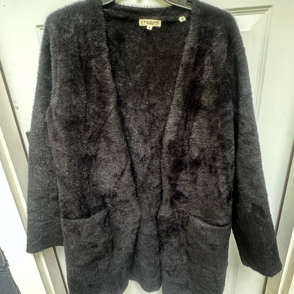 H&M Fuzzy Black Women's Cardigan